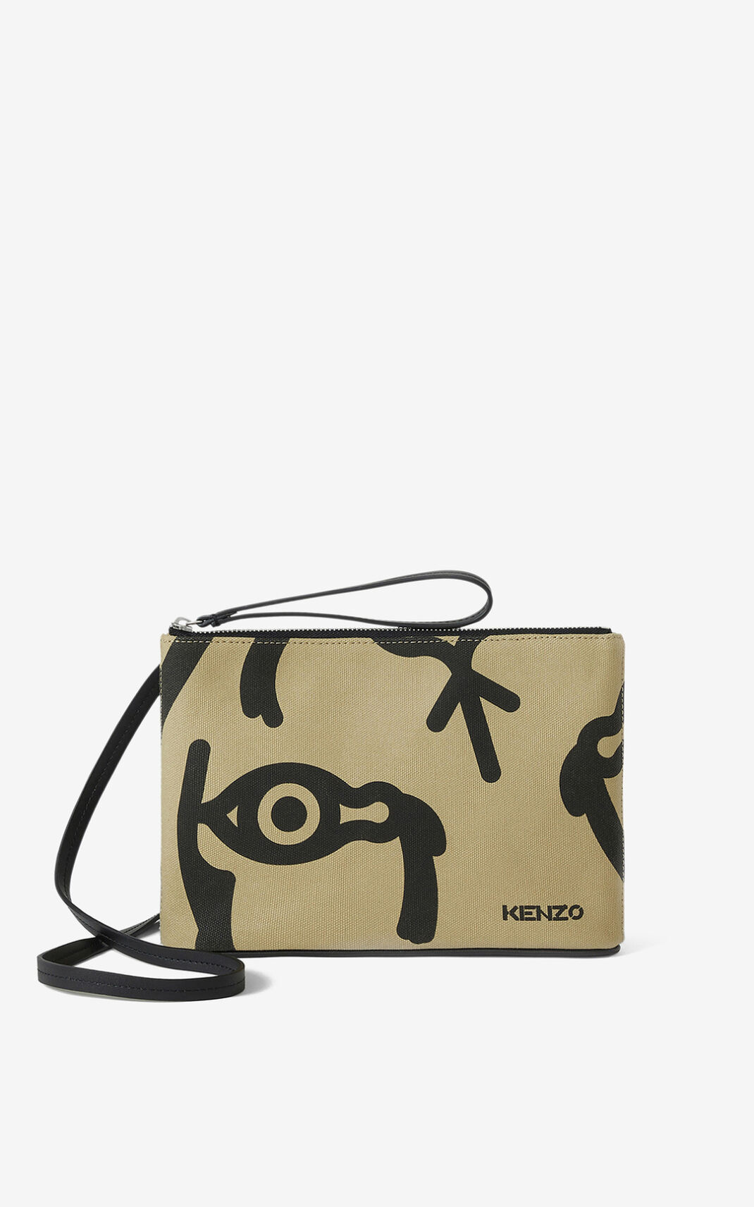 Kenzo Arc with gusset Messenger Taske Dame - Beige DK-869419